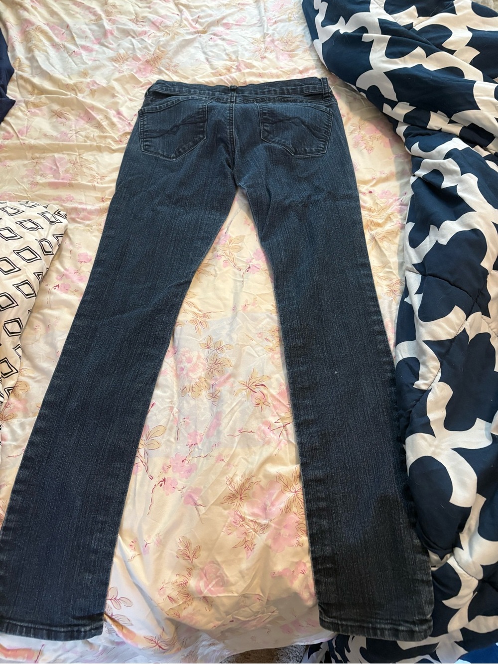 Mudd Indigo Flared Wide-Leg Jeans